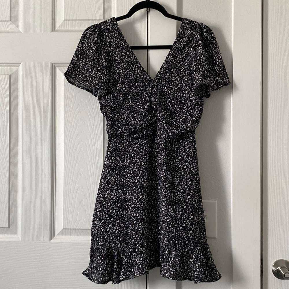 Black & White Floral Dress
